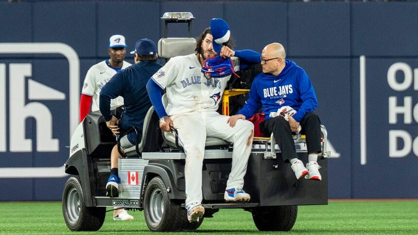 Blue Jays pitcher Cody Ponce carted off with injury in first MLB start in 5 years