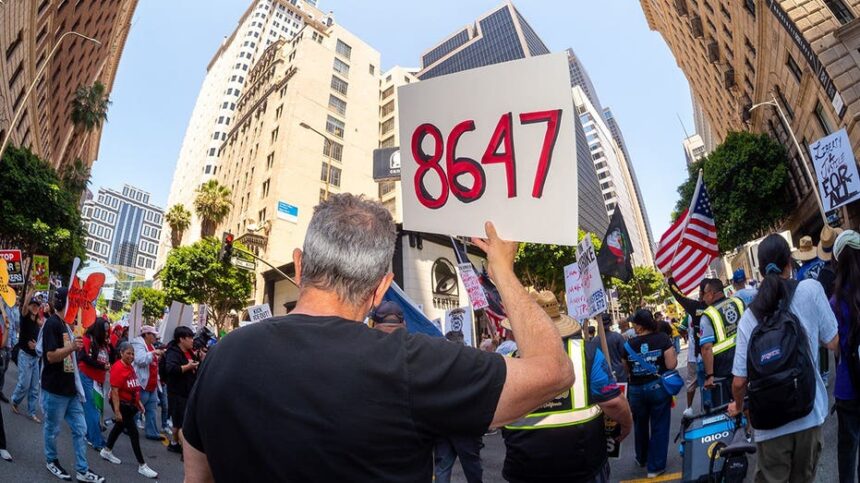 86 47 slogan tied to James Comey resurfaces at May Day protests across US