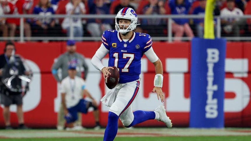 Bills cruise past Lions to christen new home behind Josh Allen's five-touchdown performance
